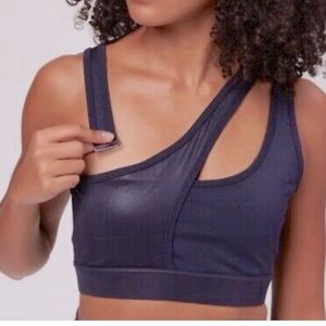 Laundry by Shelli Segal Navy Sports Bra Size M